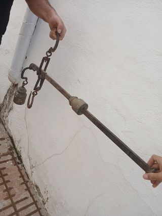Báscula romana antigua