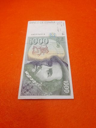 Billete 1000 Pesetas España 1992.