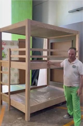 Cama Litera de madera a medida fabricación propia