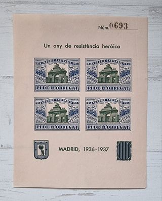 Hojas sellos Guerra Civil (Pi Llobregat)