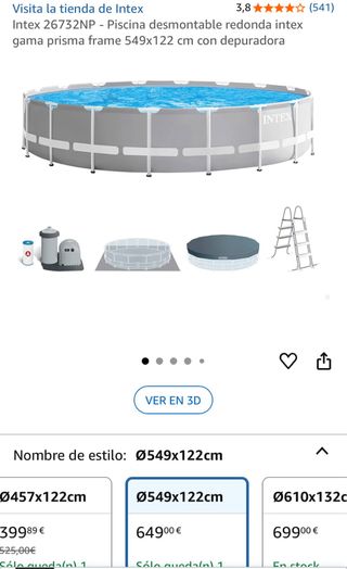 Piscina Intex 549x122cm