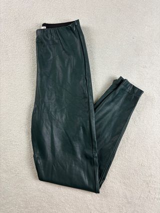 Leggings cuero sintético - Verde oscuro