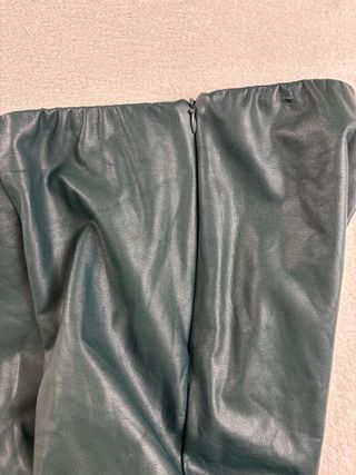 Leggings cuero sintético - Verde oscuro