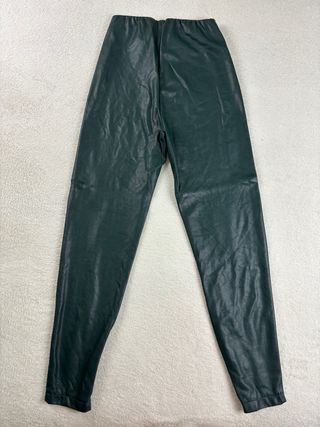 Leggings cuero sintético - Verde oscuro