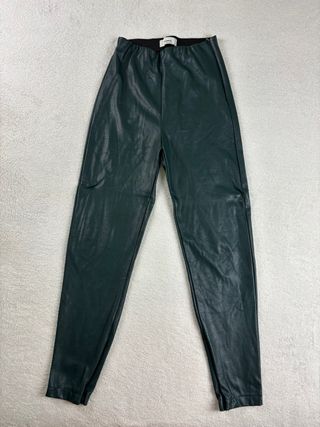 Leggings cuero sintético - Verde oscuro