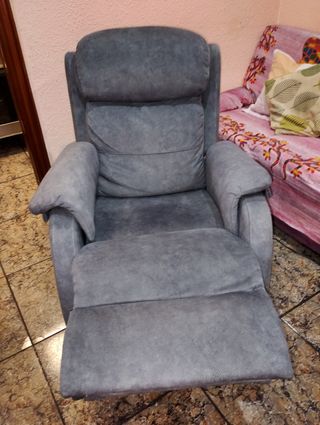 Sillón relax gris - Tela