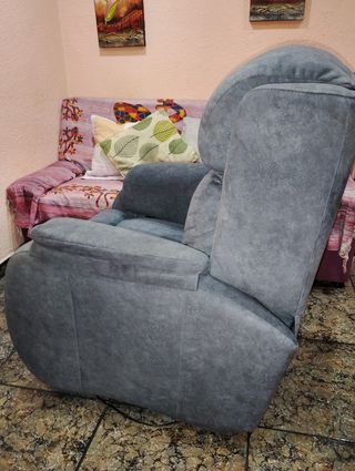 Sillón relax gris - Tela