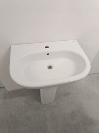 Lavabo Roca Meridian con pedestal