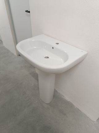 Lavabo Roca Meridian con pedestal