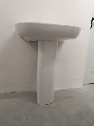 Lavabo Roca Meridian con pedestal