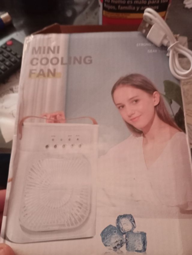 Ventilador y humidificador con luz mini ¡NUEVOS!