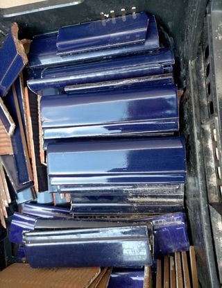 Plaquetas azulejo azul marino