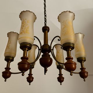 Lampadario vintage 5 luci