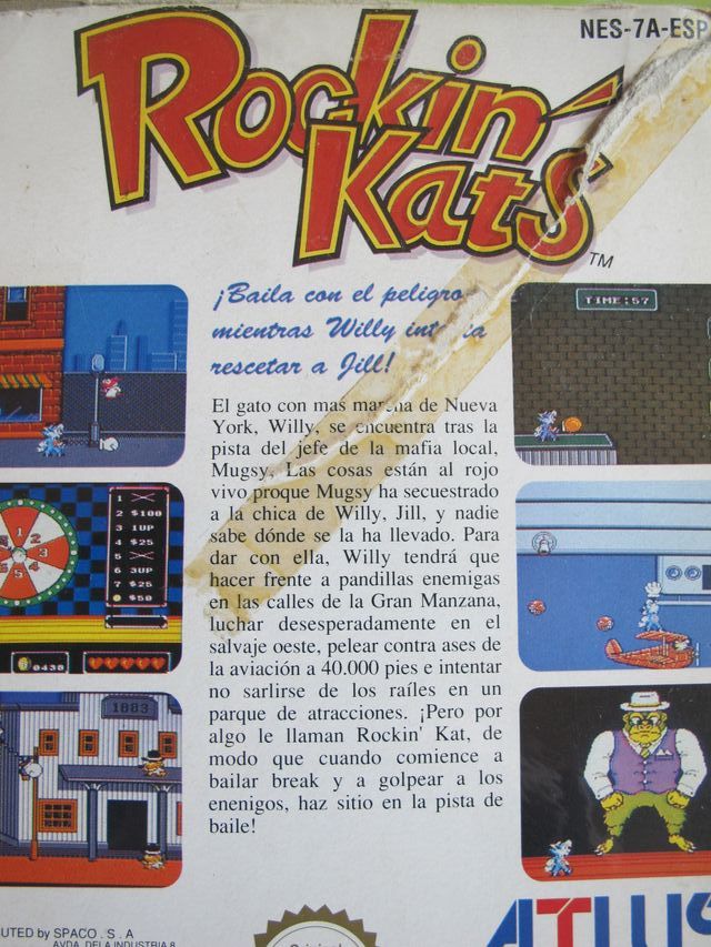 Rockin' Kats NES (PAL España) con caja