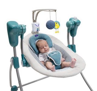 Hamaca Bebé Babymoov. Columpio motorizado plegable