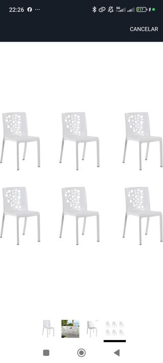 Sillas Shaf blancas - 23 uds.