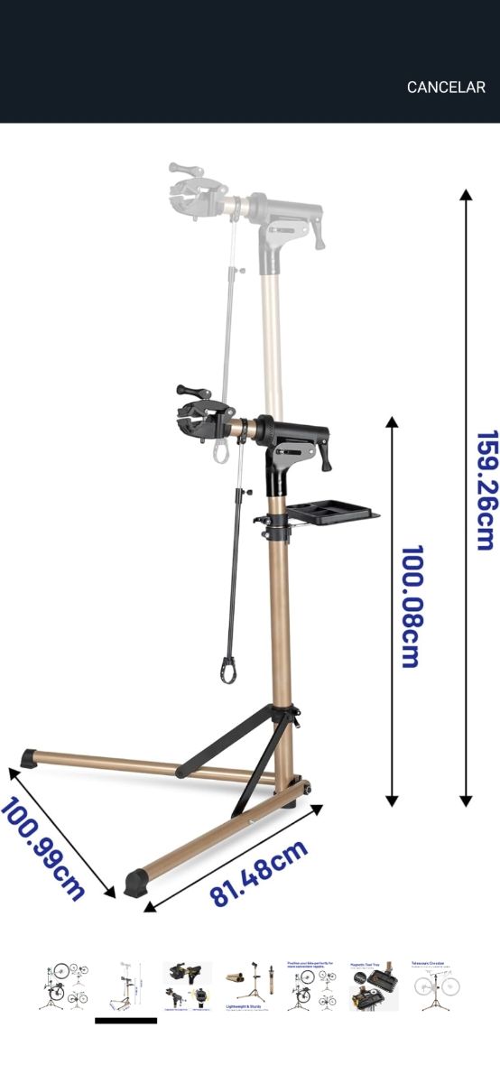 Soporte de reparación bicicletas de aluminio