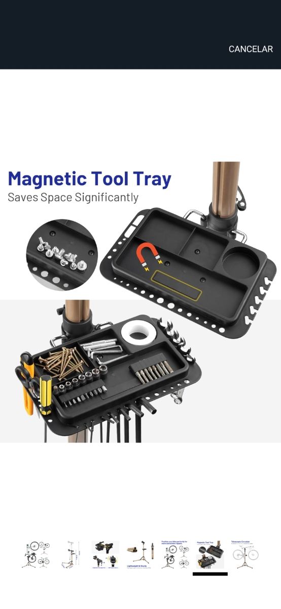 Soporte de reparación bicicletas de aluminio