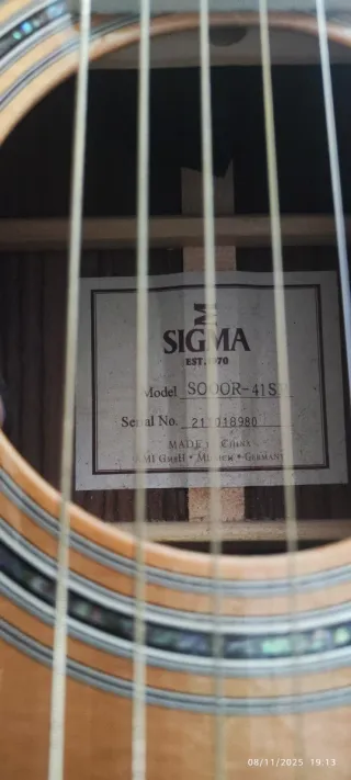 Guitarra acústica Sigma S00041-SP alta gama solida