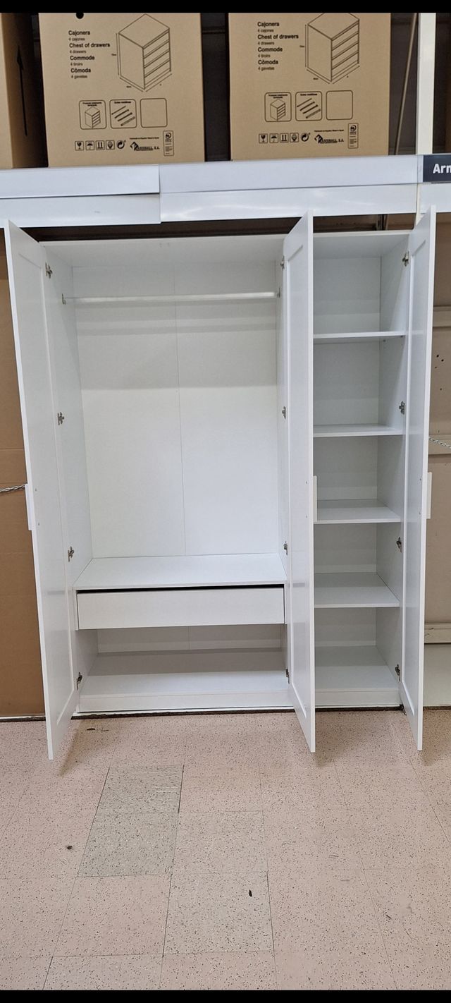 Armario 3 puertas blanco