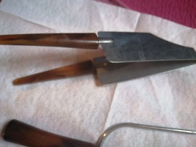 Servizio dessert vintage anni '40 con taglia torta