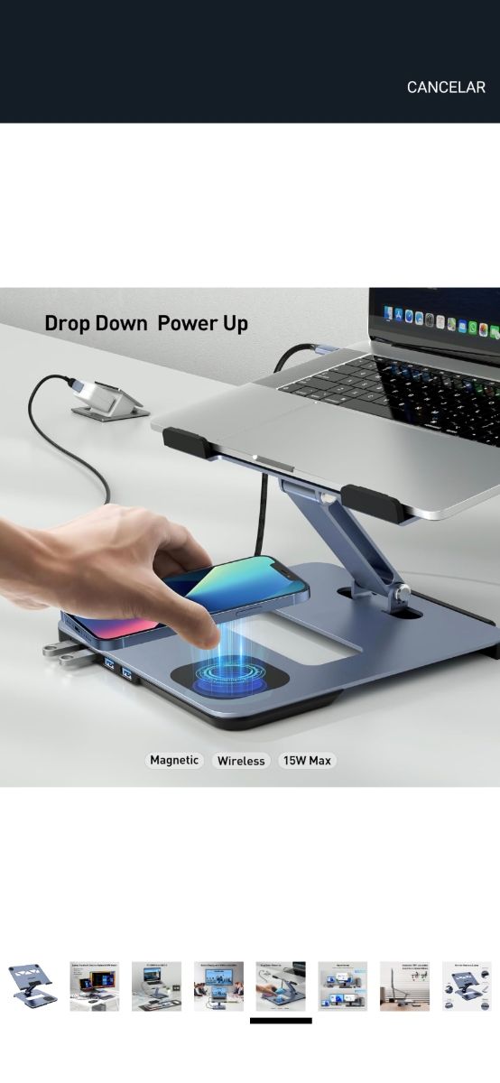 Soporte portátil con carga inalámbrica