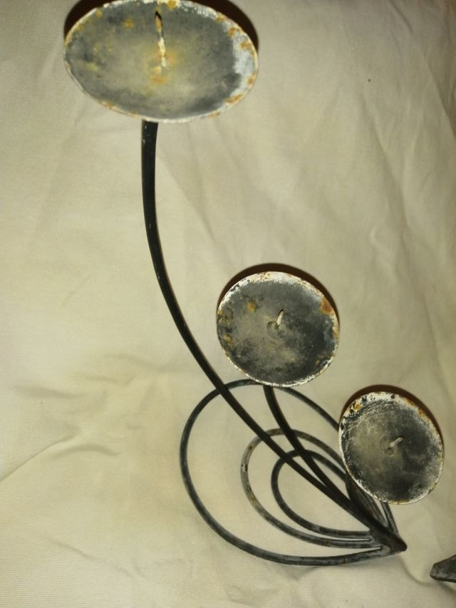 Candelabri ferro battuto arigianali da tavola