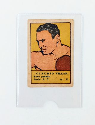BOXEO CROMO CLAUDIO VILLAR 1941
