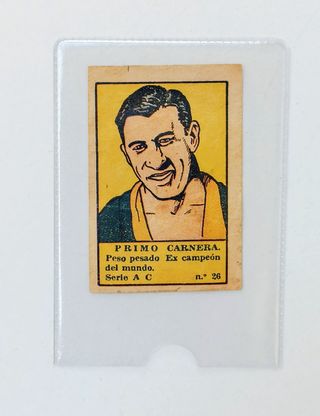 CROMO BOXEO PRIMO CARNERA 1941-42