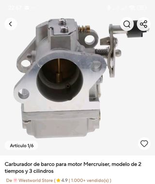 Carburador Barco - Motor fueraborda