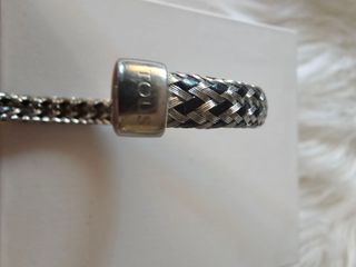 Pulsera TOUS plata-negro trenzada