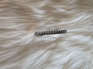 Pulsera TOUS plata-negro trenzada