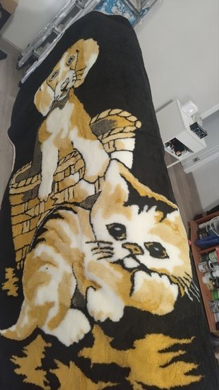 Manta infantil perros y gatos,para Cunas o Cama 80
