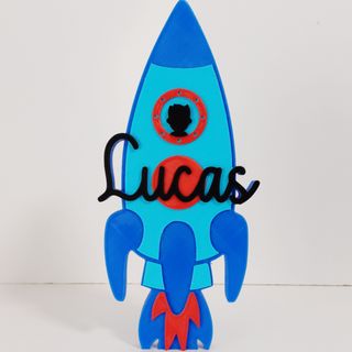 Cartel Cohete personalizado