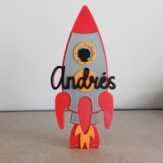 Cartel Cohete personalizado