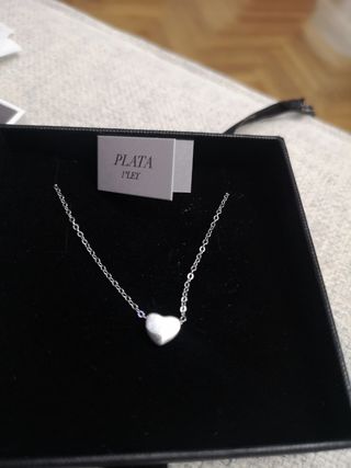 Collar corazón JOSE LUIS plata