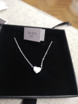 Collar corazón JOSE LUIS plata