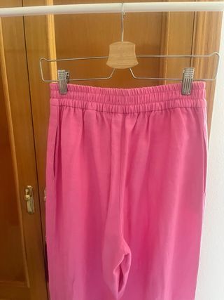 Traje de lino rosa Zara - Blazer y pantalón