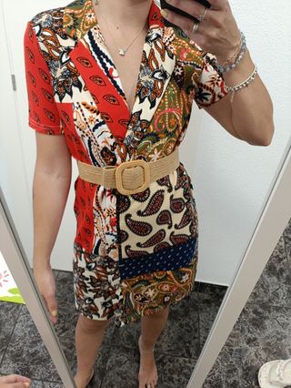 Vestido corto multicolor