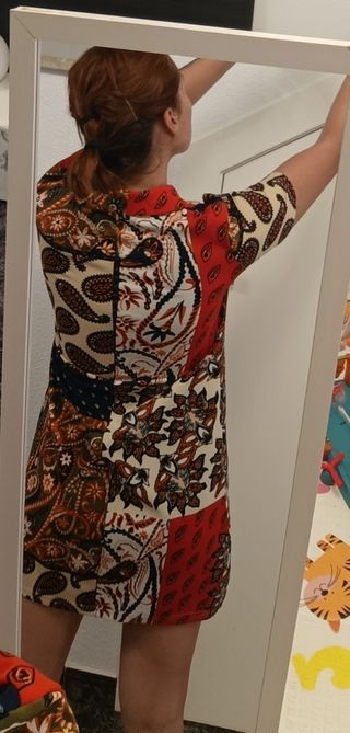 Vestido corto multicolor