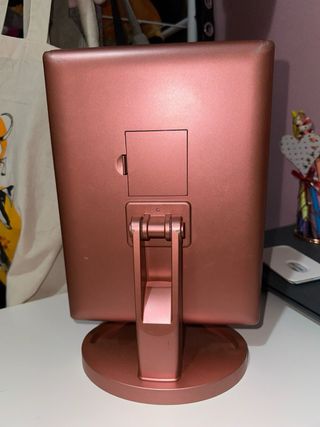 Espejo maquillaje LED tri-plegable