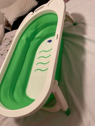 Vasca da bagno pieghevole per bambini - Verde