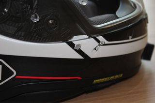 Casco Shoei NXR - Talla M (Negro/Blanco/Rojo)