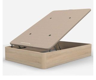 Canapé abatible beige - Madera