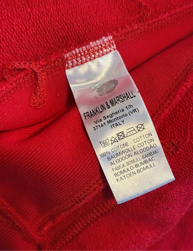 Felpa Franklin & Marshall rossa