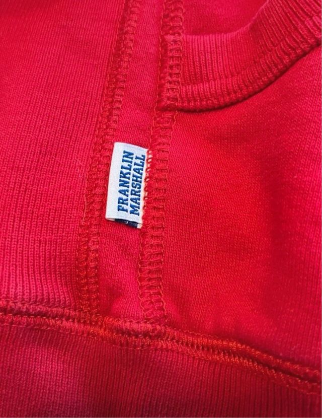 Felpa Franklin & Marshall rossa