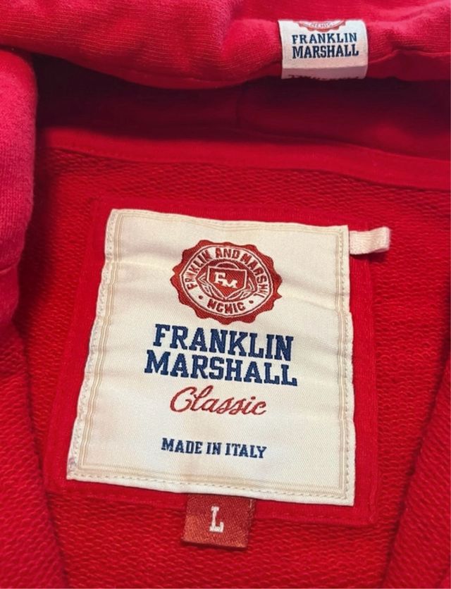 Felpa Franklin & Marshall rossa