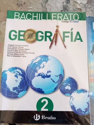 Libro de segundo de bachiller de Geografía
