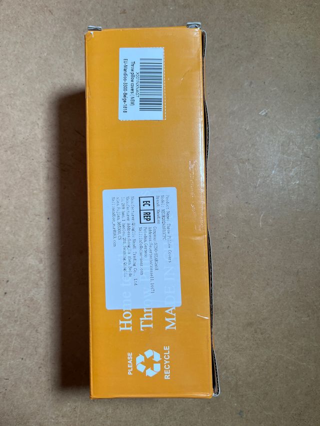 Pack 2 Fundas de cojín beige claro 45x45 suaves