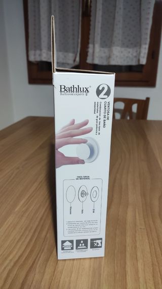 Mensola Bagno Ventosa - Bianco